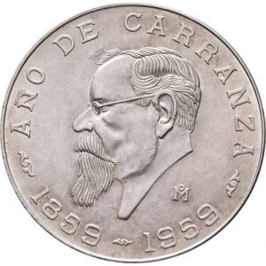 Mexiko, republika, 1867 -, 5 Pesos 1959 Mo - 100 let narození Carranzy, KM.471