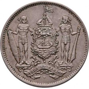 Britské Severní Borneo, 5 Cent 1941 H, Birmingham, KM.5 (CuNi), 7.254g,