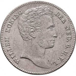 Nizozemská Indie, Willem I., 1815 - 1840, 1/2 Gulden 1826, Utrecht, KM.302 (Ag893), 4.927g,