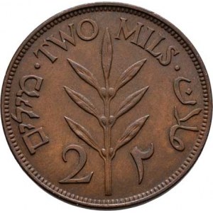 Palestina, britské mandátní území, 1922 - 1948, 2 Mils 1927, KM.2 (bronzi), 7.752g, nep.hr.,
