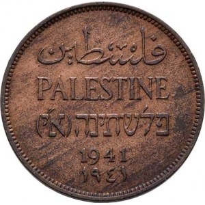 Palestina, britské mandátní území, 1922 - 1948, 2 Mils 1941, KM.2 (bronz), 7.625g, nep.hr.,