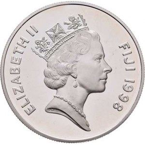 Fiji, Elizabeth II., 1952 -, 10 Dolar 1998 - zaoceánská loď Queen Elizabeth, KM.96