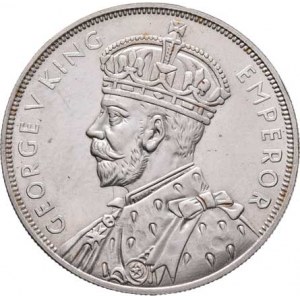 Nový Zéland, George V., 1910 - 1936, Crown 1935 - Waitangi - smlouva s Maory - replika -