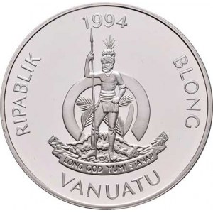 Vanuatu, republika, 1980 -, 50 Vatu 1994 - královna Victorie, KM.22 (Ag925,