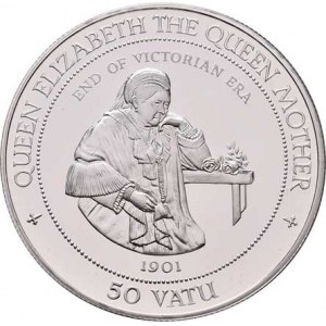 Vanuatu, republika, 1980 -, 50 Vatu 1994 - královna Victorie, KM.22 (Ag925,