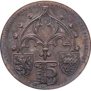 Medaile vydané Českou numismatickou společností, Knobloch - 600.výročí úmrtí Karla IV. 1378/1978 -