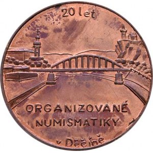 Děčín - pobočka ČNS, Dluhoš, Bernát - 20 let organiz.numismatiky 1982 -