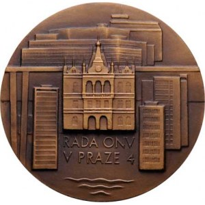 Aubrechtová Pavla, 1946 -, Za zásluhy o výstavbu obvodu Praha 4 (1982) - znak
