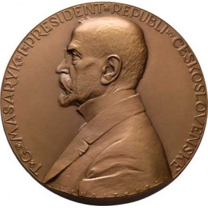 Československo - medaile s portrétem T.G.Masaryka, Kupka a Šejnost - ČAVU na paměť osvobození 1922