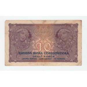 Československo - bankovky Národ. banky Československé, 10 Koruna 1927, série N127, BHK.22e, He.22b