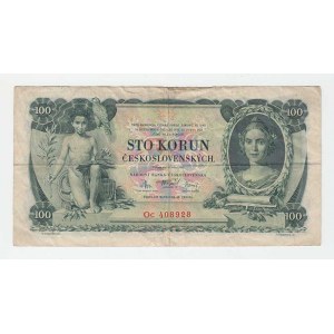 Československo - bankovky Národ. banky Československé, 100 Koruna 1931, série Oc, BHK.25c, He.25b2