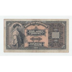 Československo - bankovky Národ. banky Československé, 1000 Koruna 1932, série A, BHK.26, He.26a.s1