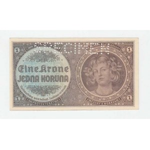 Protektorát Čechy a Morava, 1939 - 1945, 1 Koruna (1940) - série D001, BHK.30, He.32a.s1,