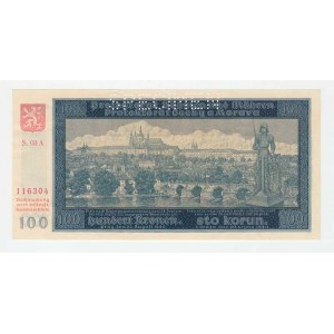 Protektorát Čechy a Morava, 1939 - 1945, 100 Koruna 1940 - 2.vyd., série 03A, BHK.33a,