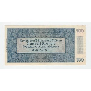 Protektorát Čechy a Morava, 1939 - 1945, 100 Koruna 1940 - 2.vyd., sér. 06G, BHK.33a, He.35b1,