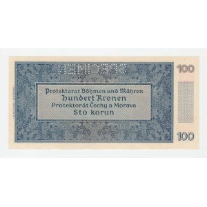 Protektorát Čechy a Morava, 1939 - 1945, 100 Koruna 1940 - 2.vyd., série 27Gb, BHK.33b,