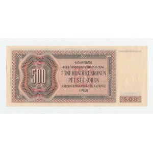 Protektorát Čechy a Morava, 1939 - 1945, 500 Koruna 1942 - 2.vyd.- sér. Ca, BHK.36, He.38a.s1,