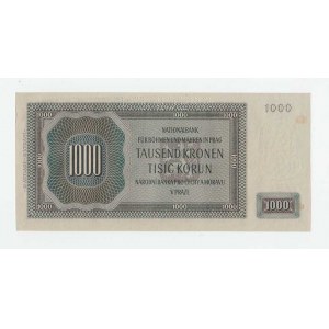 Protektorát Čechy a Morava, 1939 - 1945, 1000 Koruna 1942 - 3.vyd.- série Kc, BHK.39b,