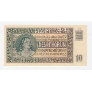 Slovenská republika, 1939 - 1945, 10 Koruna 1939, série Ba51, BHK.46b, He.49a2.s1,