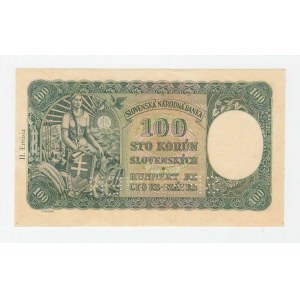 Slovenská republika, 1939 - 1945, 100 Koruna 1940, 2.vyd., sér. C6, BHK.49aB,