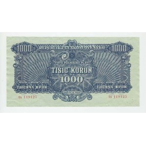 ČSR - Poukázky pro osvobozené území, 1944 - 1945, 1000 Koruna 1944, série TA, BHK.61, He.66a.s1,