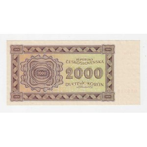 Slovensko - Poukázky pro osvobozené území, 1945, 2000 Koruna 1945, série 4Go, BHK.69aA, He.74a1.s2,