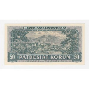 Československo - bankovky a státovky 1945 - 1953, 50 Koruna 1948, série A8, BHK.81a, He.88a1.s1,