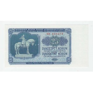 Československo - bankovky a státovky 1953, 25 Koruna 1953, sér. NN (Praha), BHK.90bB,