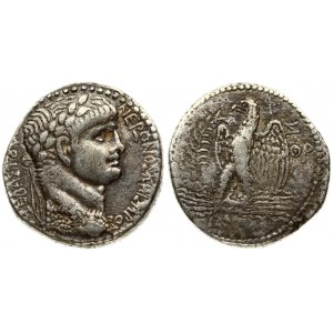 Roman Empire Syria 1 Tetradrachm Nero (54-68 AD). Year 7 (= 60/61). Antioch (Syria). Averse:  Draped bust r...