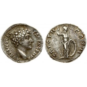 Roman Empire 1 Denarius (148/149) Marcus Aurelius AD 161-180. Rome. 148 / 149. Averse: Head to the right therefore ...