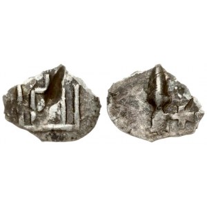 Lithuania 1 Denar (1413-1430) Vilnius. Vytautas(1392-1430). Averse: Columns. Reverse: With Sperhead. Silver. 0.18g...