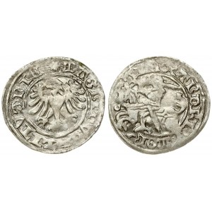 Lithuania 1/2 Grosz (1495-1498) Vilnius. Alexander Jagiellon (1492–1506); Lithuanian coins undated; Vilnius. Averse...