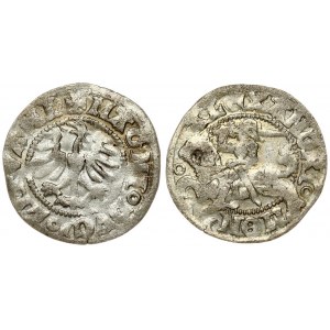 Lithuania 1/2 Grosz (1501-1506) Vilnius. Alexander Jagiellon (1492–1506); Lithuanian coins undated; Vilnius. Averse...