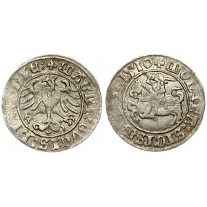 Lithuania 1/2 Grosz 1510 Vilnius. Sigismund I the Old (1506-1548). Averse Lettering: MONETA: SIGISMVNDI: 1510 +...