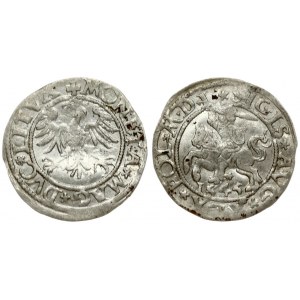 Lithuania 1/2 Grosz 1545 Vilnius. Sigismund II Augustus (1545-1572). Averse Lettering: SIGIS AVG REX PO MAG DVX L...