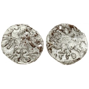 Lithuania 1 Denar 1559 Vilnius. Sigismund II Augustus(1547-1572) Averse: King on charging horse. Reverse: Eagle. Silver...