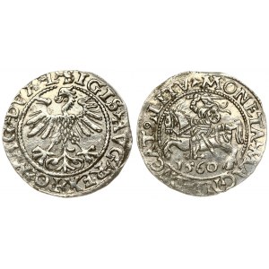 Lithuania 1/2 Grosz 1560 Vilnius. Sigismund II Augustus (1545-1572). Averse Lettering: SIGIS AVG REX PO MAG DVX L...