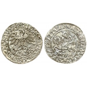 Lithuania 1/2 Grosz 1560 Vilnius. Sigismund II Augustus (1545-1572). Averse Lettering: SIGIS AVG REX PO MAG DVX L...