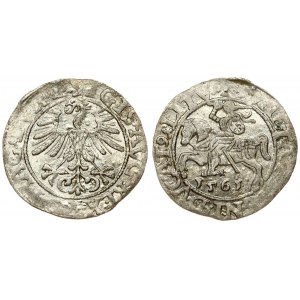 Lithuania 1/2 Grosz 1561 Vilnius. Sigismund II Augustus (1545-1572). Averse Lettering: *SIGIS*AVG*REX*PO*MAG*DVX*L...