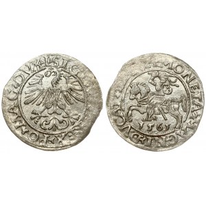 Lithuania 1/2 Grosz 1561 Vilnius. Sigismund II Augustus (1545-1572). Averse Lettering: *SIGIS*AVG*REX*PO*MAG*DVX*L...