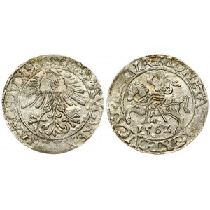 Lithuania 1/2 Grosz 1562 Vilnius. Sigismund II Augustus (1545-1572). Averse Lettering: SIGIS AVG REX PO MAG DVX L...