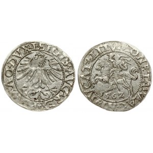 Lithuania 1/2 Grosz 1562 Vilnius. Sigismund II Augustus (1545-1572). Averse Lettering: SIGIS AVG REX PO MAG DVX LI...