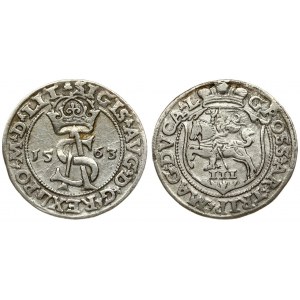 Lithuania 3 Groszy 1563 Vilnius. Sigismund II Augustus (1545-1572) - Lithuanian coins Vilnius; variety ...