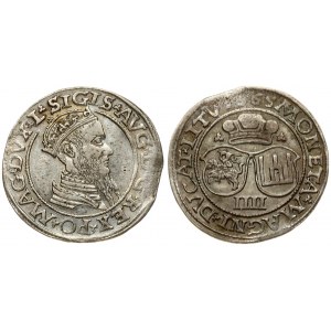 Lithuania 4 Groszy 1565 Vilnius. Sigismund II Augustus (1545-1572). Averse...