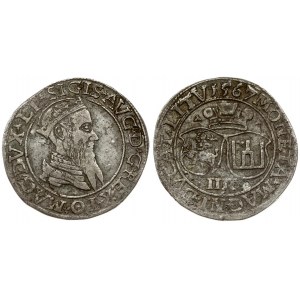 Lithuania 4 Groszy 1567 Vilnius. Sigismund II Augustus (1545-1572) Averse...