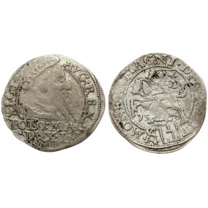 Lithuania 1 Grosz 1568 Tykocin. Sigismund II Augustus (1545-1572). Averse: Crowned bust facing right. Reverse...