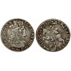 Lithuania 6 Groszy 1666 TLB Vilnius. John II Casimir Vasa (1649-1668) - Lithuanian coins 1666 Vilnius...