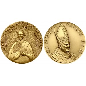 Lithuania Medal (1993) Joannes Paulus II Visit In Lithuania & Latvia & Estonia 4-10 IX 1993. Bronze Gilding...