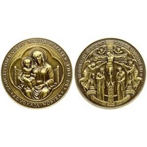 Lithuania Medal (2001) for the Christian World. Averse: Baby Jesus and the Blessed Virgin Mary. Inscription in Latin...