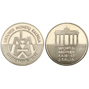 Lithuania - Token World Money Fair Berlin 2017 Lithuanian Mint. Bronze. Nickel. Weight approx: 6.06 g. Diameter...